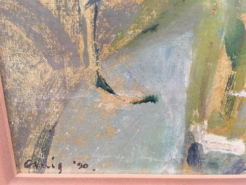 Lot 30 - T Craig, Tulips, mixed media, signed "Craig...