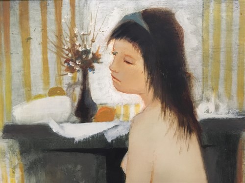 Lot 68 - Pierre Lavarenne (French, b. 1928) 'Nu assis...