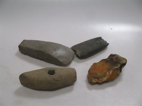 Lot 321 - Various Neolithic stone axes, flints etc