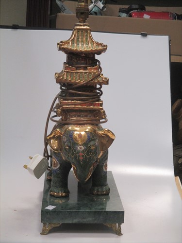 Lot 115 - Corinthian column table lamp