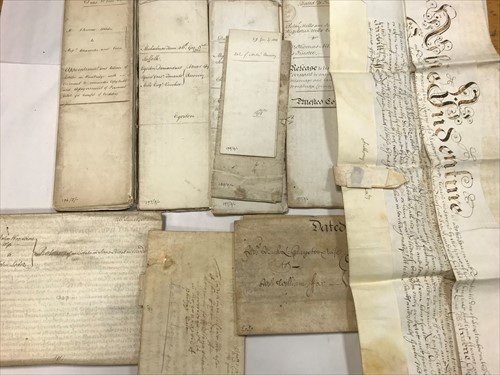 Lot 442 - A group of 17th, 18th and 19th Century vellum and paper documents of Woodbridge, Suffolk