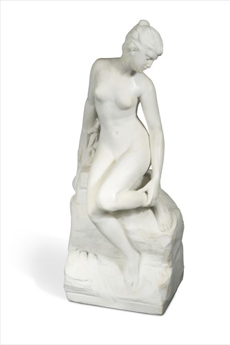 Lot 935 - Alfred Boucher (French, 1850-1934), La Baigneuse
