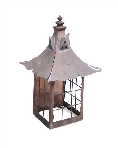 Lot 432 - A copper Pagoda type lantern
