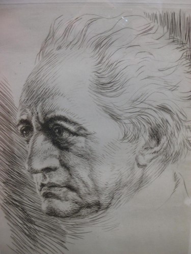 Lot 301 - Two maps and a print of Goethe by Karl Conrad...