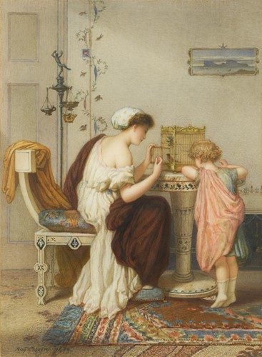 Lot 110 - Augustus Jules Bouvier (French, fl. London 1827-1881)