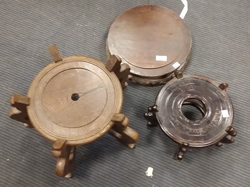 Lot 70 - A large quantity of Oriental hardwood stands