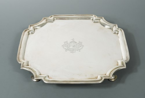 Lot 455 - A George II silver salver