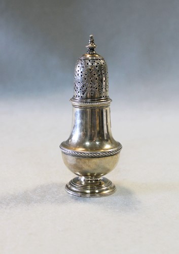 Lot 444 - A George II silver spice caster