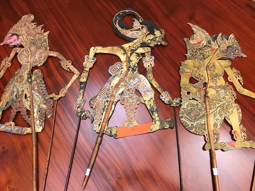 Lot 179 - Three Asian shadow puppets