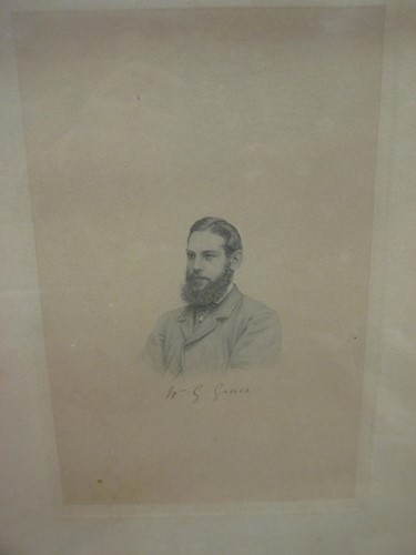 Lot 208 - W G Grace portrait etching