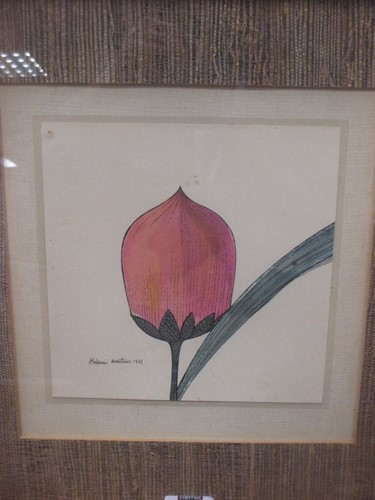 Lot 212 - After Aldemir Martins pair of framed botanical...