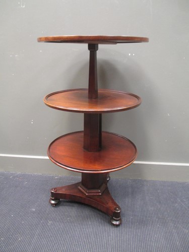 Lot 341 - A metamorphic three tier dumb waiter