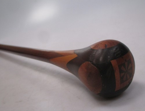 Lot 81 - An inlaid walking stick
