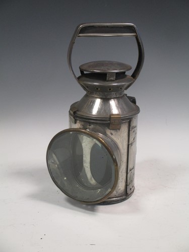 Lot 23 - An original BR hand lantern with revolving...
