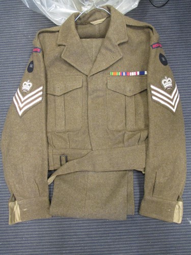 Lot 146 - A Royal Marines tunic and trousers with three...