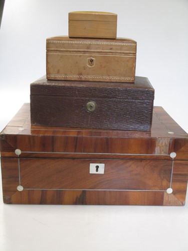 Lot 144 - A Victorian mahogany and mother of pearl...