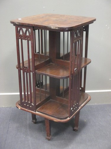 Lot 316 - A Revolving bookcase 91 x 48 x 48cm