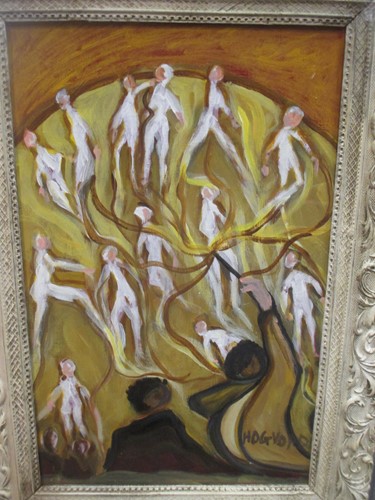 Lot 258 - Scandinavian artist, Surrealist figural...