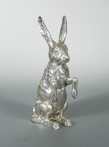 Lot 419 - A 19th Century German metalwares silver novelty table ornament modelled as a hare