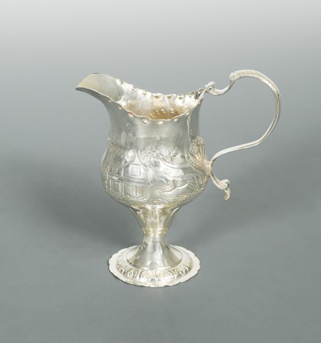 Lot 468 - An 18th Century George III silver cream jug