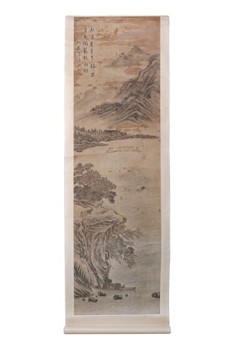 Lot 191 - A Chinese hanging scroll in the manner of Lan Ying