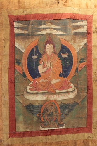Lot 386 - A Tibetan Thangka, 19th century