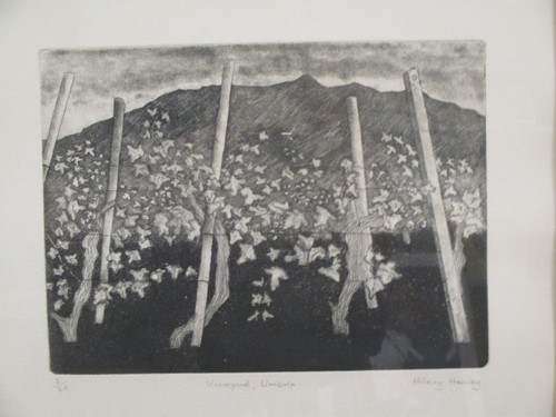 Lot 299 - Hilary Hanley, Vineyard, Umbria, Etching 2/20,...