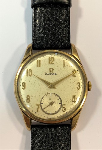 Lot 243 - Omega - A gentleman's 9ct gold wristwatch