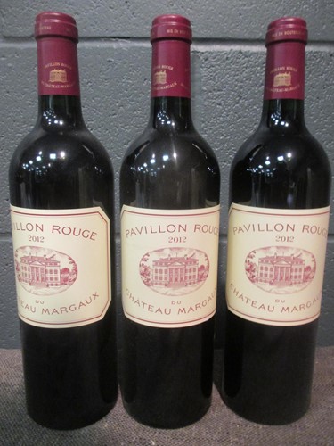 Lot 713 - Pavillon Rouge, Margaux 2012, 3 bottles