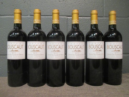 Lot 716 - Chateau Bouscaut, Pessac-Leognan 2010, 6 bottles