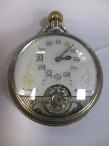 Lot 186 - Hebdomas - a base metal 8 day open-faced pocket watch