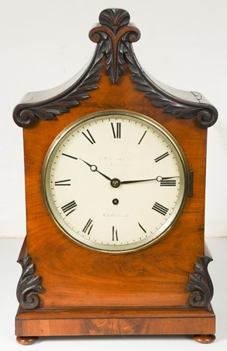 Lot 138 - A William IV mahogany bracket timepiece