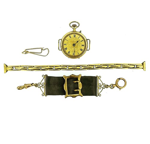 Lot 228 - Unsigned - A lady's 9ct gold 'transition' watch