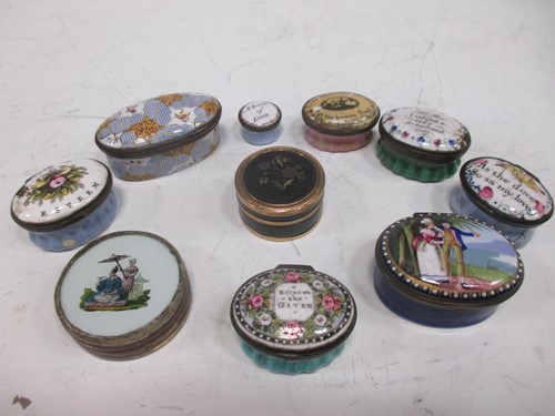 Lot 178 - A collection of South Staffordshire enamel...