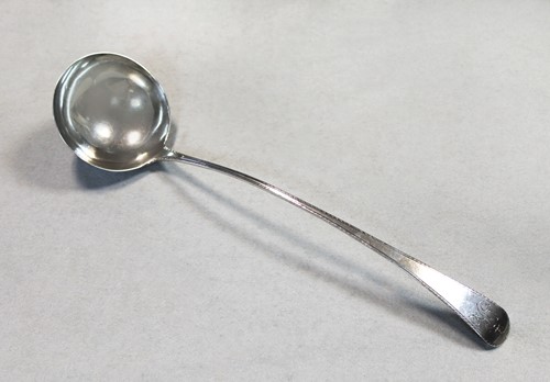 Lot 342 - A George III 18th century silver ladle