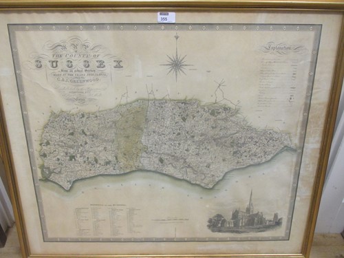 Lot 355 - C. & J. GREENWOOD - Map of the County of...