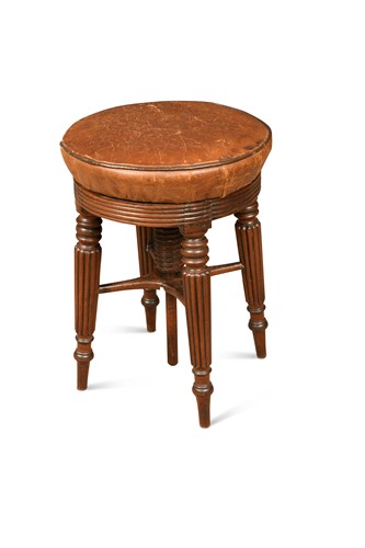 Lot 324 - A Regency mahogany piano stool