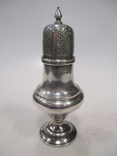 Lot 166 - An Edward VII silver sugar caster by Asprey, 4....