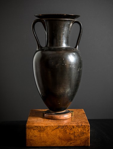 Lot 358 - An Attic black-glaze amphora, late 5th century B.C.