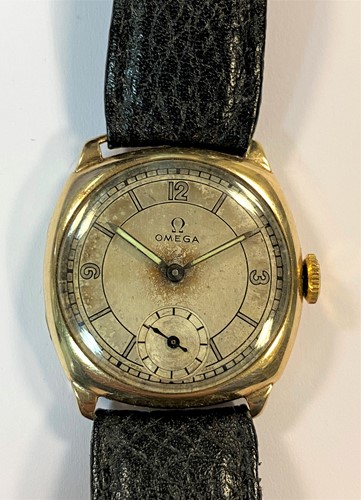 Lot 245 - Omega - A gentleman's 9ct gold wristwatch