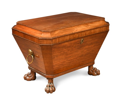 Lot 328 - A Regency mahogany sarcophagus shaped wine cooler