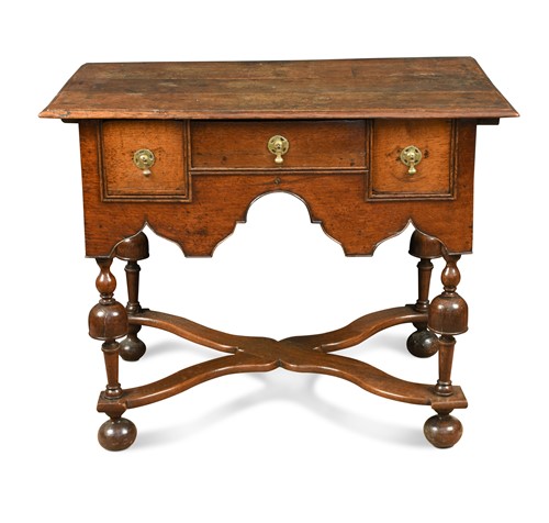 Lot 179 - An oak low boy, early 18th century