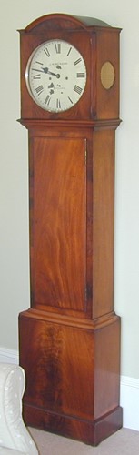 Lot 295 - A small mahogany longcase clock, 19th century
