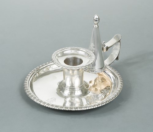 Lot 351 - A George III silver chamberstick