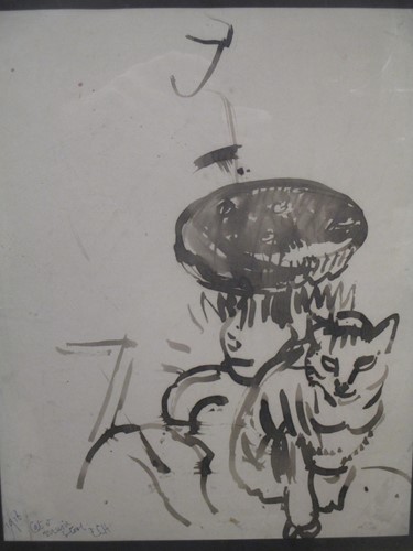 Lot 266 - Edna Clarke Hall (British 1879-1979), Cat and...