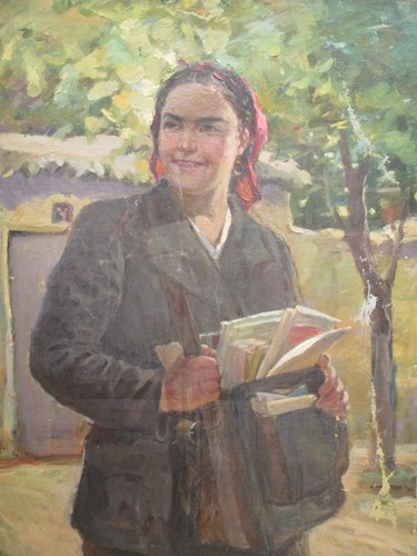 Lot 203 - Russian school, 20th century, portrait of a...
