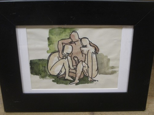 Lot 257 - Two wash and watercolour works by Sidney Horne...