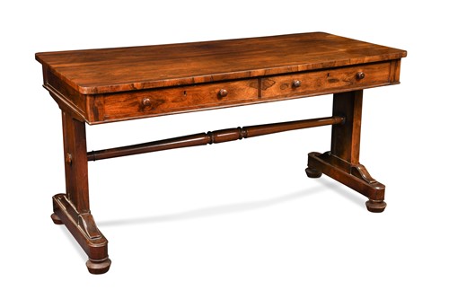 Lot 303 - A William IV rosewood library table