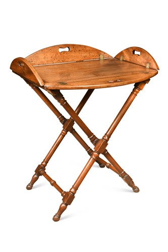 Lot 321 - An early Victorian mahogany Butler's tray on stand