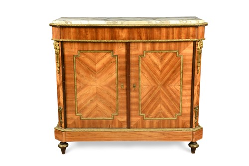 Lot 271 - A Louis XVI style kingwood and gilt bronze mounted meuble a hauteur d’appui , 19th century